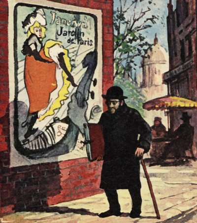 Toulouse Lautrec loopt door de straten van Parijs door English School